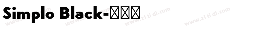 Simplo Black字体转换